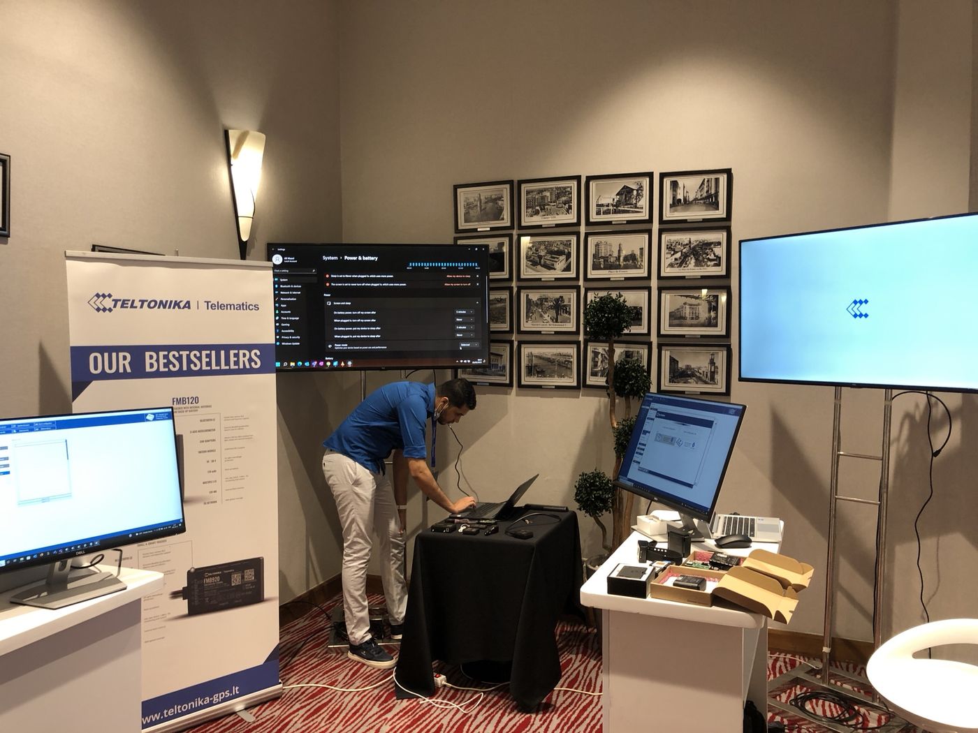 Teltonika demo stand at an event